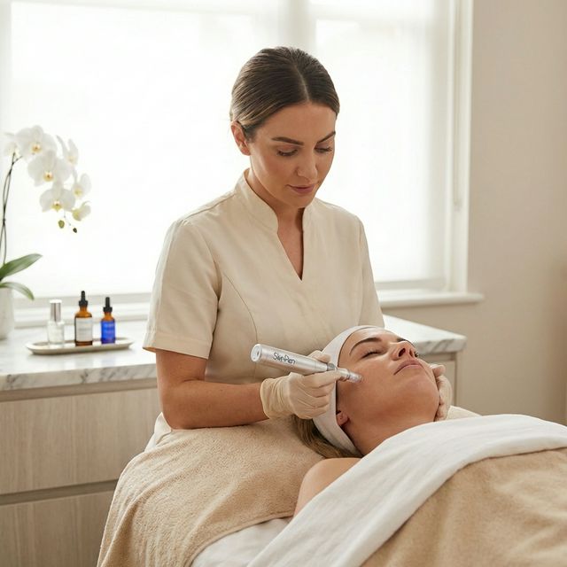 SkinPen microneedling treatment for collagen stimulation